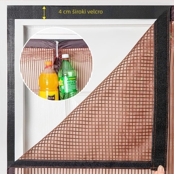 Mrežasta zavjesa za vrata, moderni minimalistički stil, pogodna za dnevni boravak, spavaću sobu i restoran