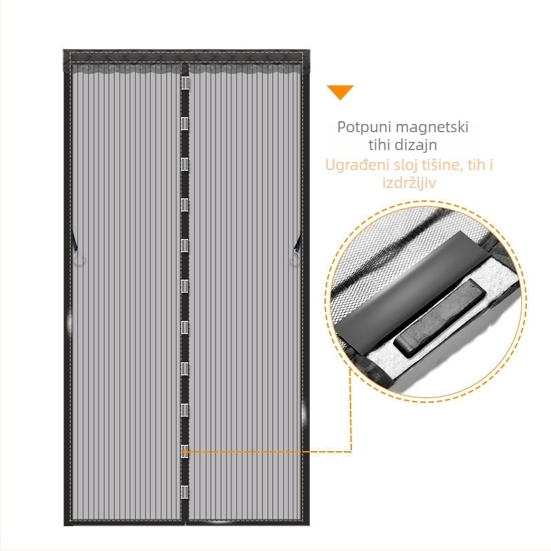 Mrežasta zavjesa za vrata, moderni minimalistički stil, pogodna za dnevni boravak, spavaću sobu i restoran