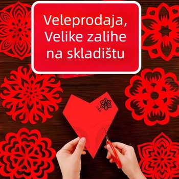 Prozor papirni šablon za rezanje za djecu DIY – materijal: papir, pakiranje: Opp vrećica, kategorija: prozorske rešetke