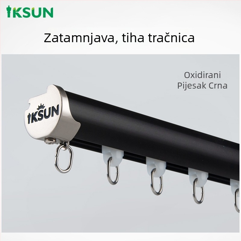 WR491 Donji klizni sustav za zavjese – aluminijska legura, tračnica i šipka za zavjese, Yi Kaixuan IKSUN, moderan minimalistički stil