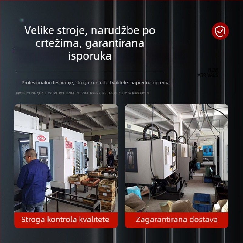 Hardver za klizna vrata — Boheng, metalna konstrukcija; prilagođeno crtežima; univerzalni visi kotač za vrata, čelični kotač, vodilica tračnica