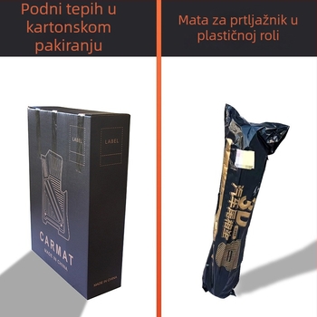 Cenfun TPE automobilski tepisi za pod i jastučić naslona – vodootporni, otporni na habanje, s uzorkom karbonskih vlakana i uzorom galaxije, ekološki materijal, prilagodljivo za Leapmotor Lafa5