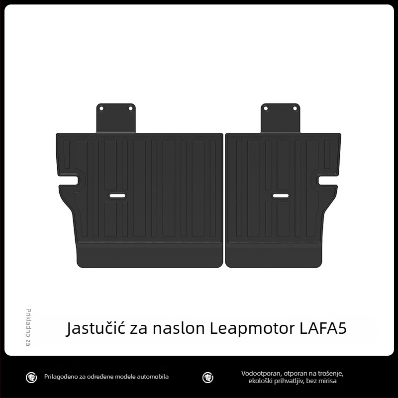 Cenfun TPE automobilski tepisi za pod i jastučić naslona – vodootporni, otporni na habanje, s uzorkom karbonskih vlakana i uzorom galaxije, ekološki materijal, prilagodljivo za Leapmotor Lafa5