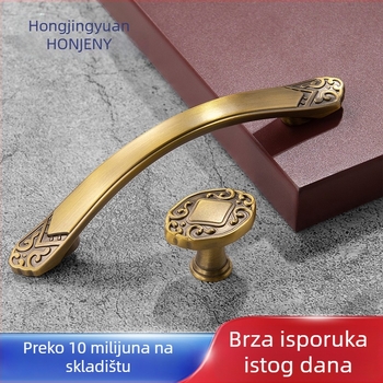 Drška za ormariće i ladice u kineskom retro stilu, od cinkovog legura, oblik luka