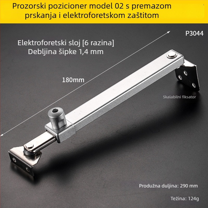 Podrška za prozor — nehrđajući čelik, moderan minimalistički dizajn