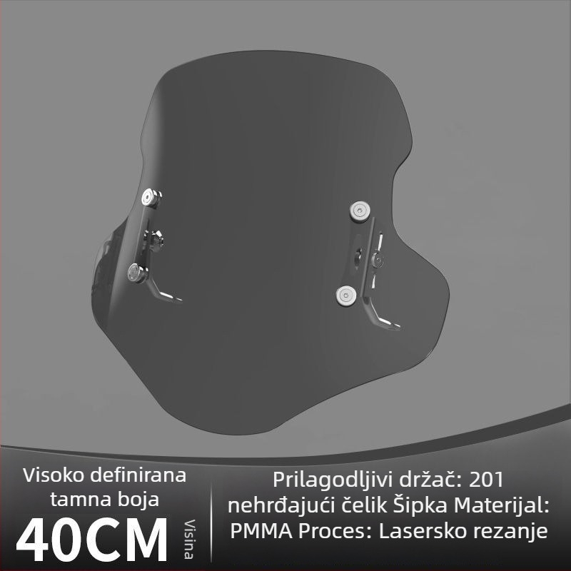 Prednja ploča za podizanje prednjeg vjetrobrana za Afr Suzuki Uy električni skuter – deblje prednje staklo, dodatak za modifikaciju