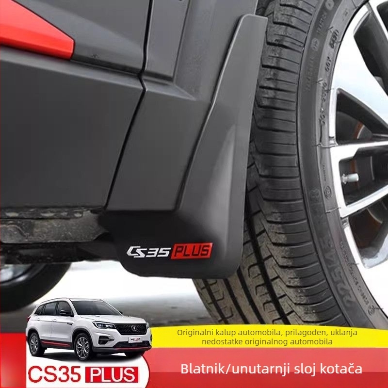 Set blatobrana za Changan CS35Plus — plastika, prednje i stražnje zaštitne blatobrane; kompatibilan s CS35 automatskim mjenjačem