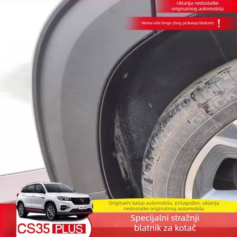 Set blatobrana za Changan CS35Plus — plastika, prednje i stražnje zaštitne blatobrane; kompatibilan s CS35 automatskim mjenjačem