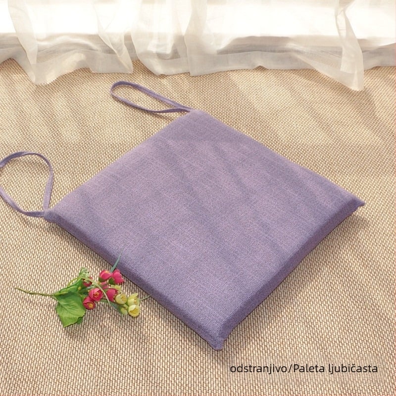 Uklonjiva i periva lanena jastučnica za stolice, za uredske stolice, kućne stolice za blagovanje, tatami i tabureti