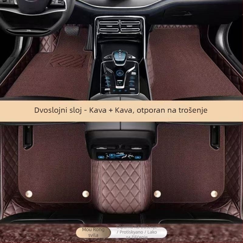 Kožne automobilske podne prostirke - Xianglu, namijenjene za određeni model, otporna koža