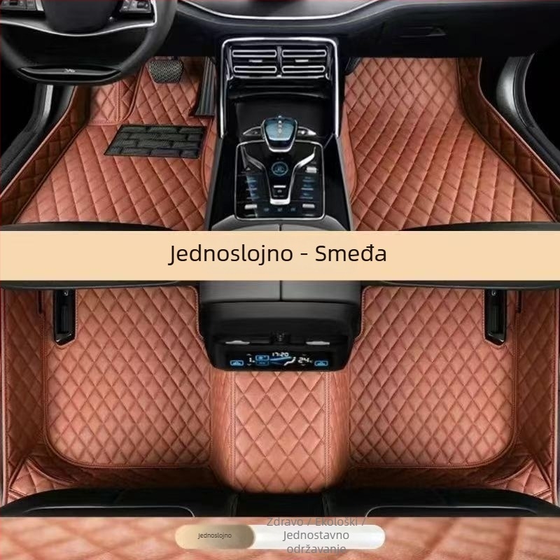 Kožne automobilske podne prostirke - Xianglu, namijenjene za određeni model, otporna koža