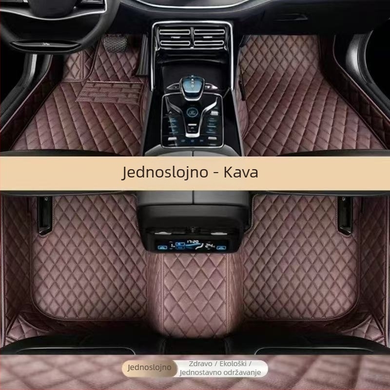 Kožne automobilske podne prostirke - Xianglu, namijenjene za određeni model, otporna koža