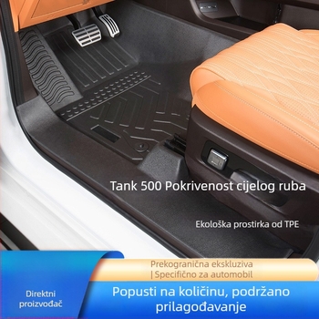 Podne prostirke za Tank 500, potpuno pokriće, sve sezone, za 5 ili 7 sjedala, TPE, prtljažnik