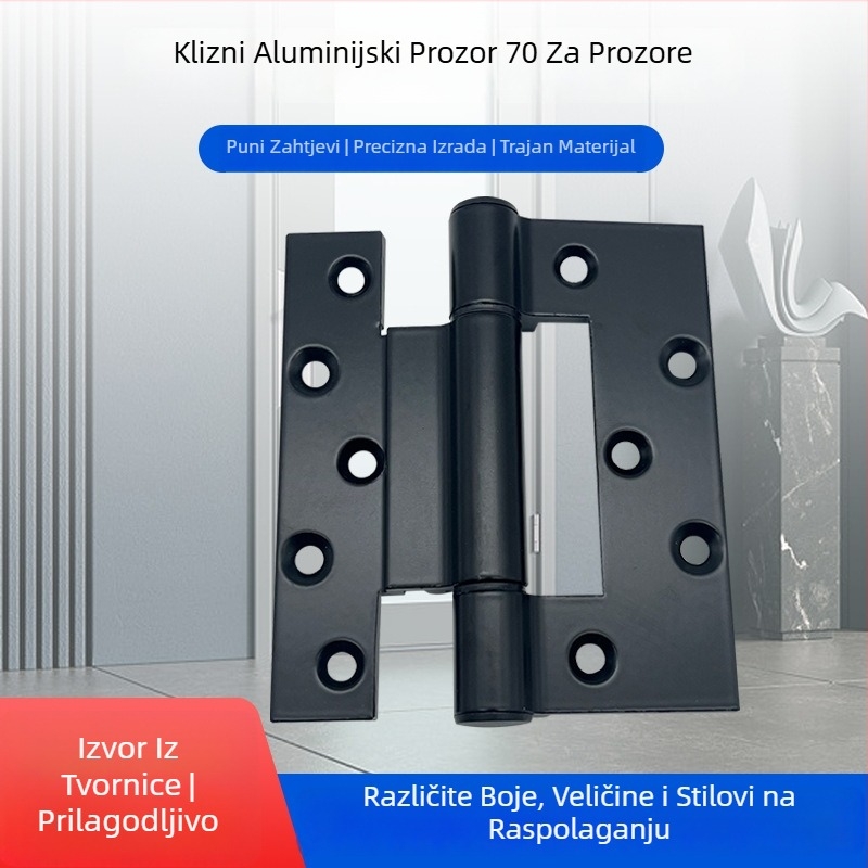 Šarke za vrata i prozore od aluminijske legure, model 70, profili 70-serije, površinska obrada prahom, marka Keding