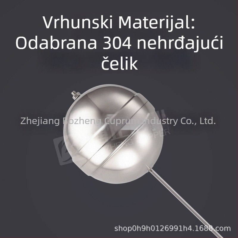 Mosazni plutajući ventil, brzo otvaranje, navojni spoj, model BZ9140