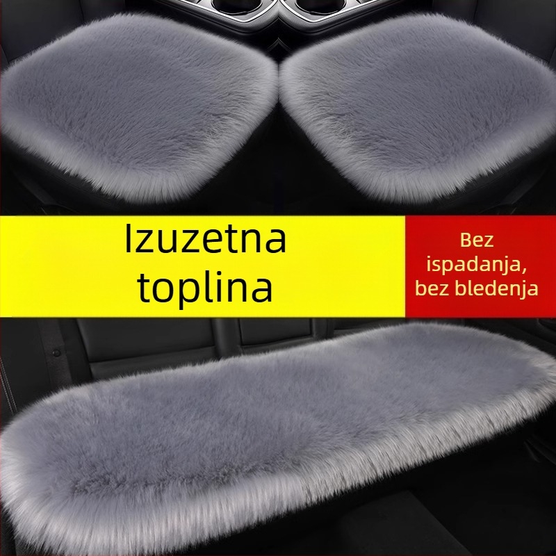 Zimska jastučnica za auto – plišasta poliester površina, punilo Drugo, kompatibilna s privatnom oznakom, mogućnost prilagodbe