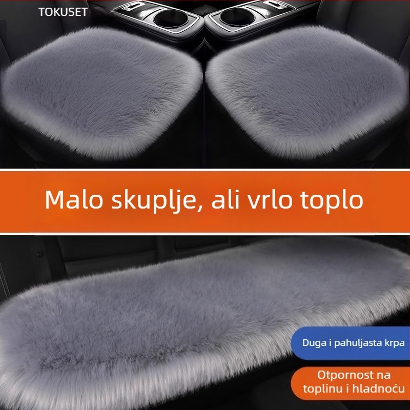 Zimska jastučnica za auto – plišasta poliester površina, punilo Drugo, kompatibilna s privatnom oznakom, mogućnost prilagodbe