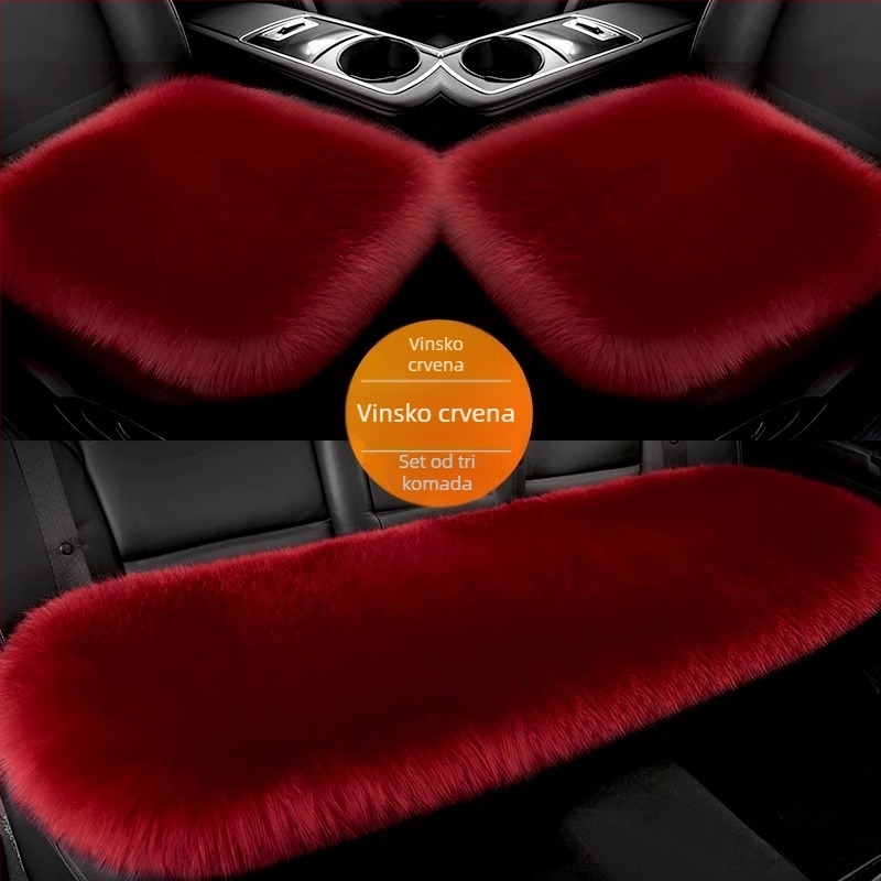 Zimska jastučnica za auto – plišasta poliester površina, punilo Drugo, kompatibilna s privatnom oznakom, mogućnost prilagodbe