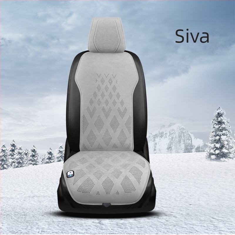 Grafen grijani jastuk za auto, 12V, plišani površinski sloj, punjenje od sintetičkih vlakana