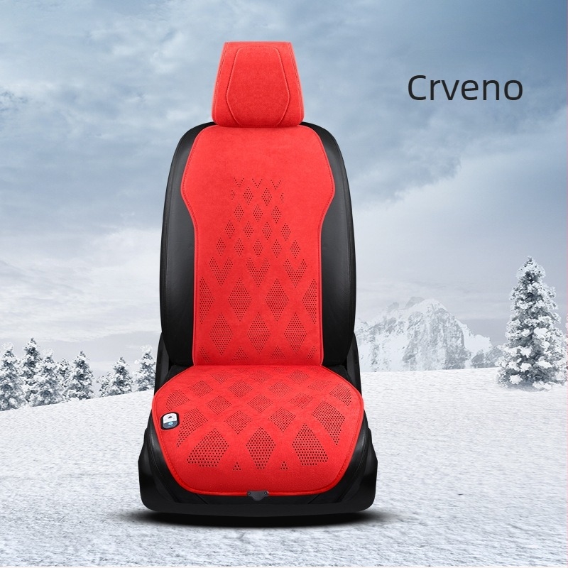 Grafen grijani jastuk za auto, 12V, plišani površinski sloj, punjenje od sintetičkih vlakana