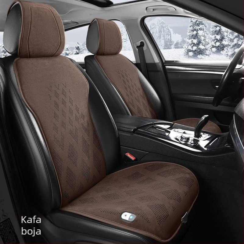 Grafen grijani jastuk za auto, 12V, plišani površinski sloj, punjenje od sintetičkih vlakana