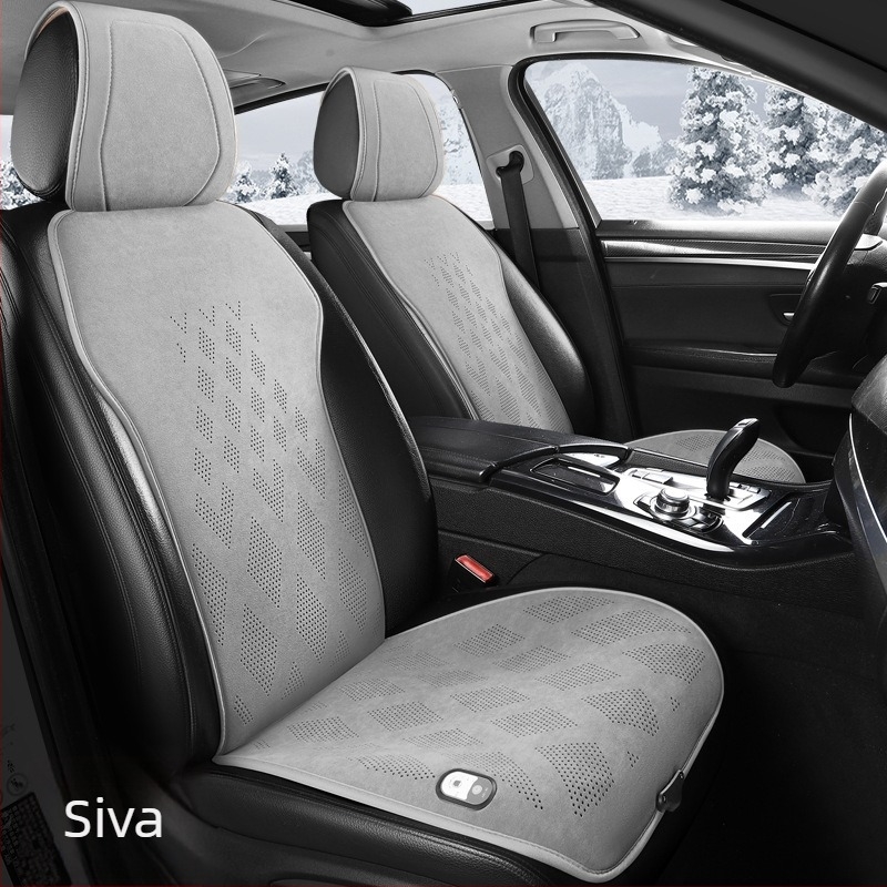 Grafen grijani jastuk za auto, 12V, plišani površinski sloj, punjenje od sintetičkih vlakana