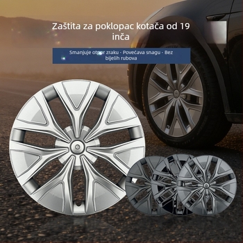 Poklopac kotača Tesla Model Y (2019-2024), zvjezdani dizajn, potpuno pokriće, otporan na ogrebotine, ABS+PC