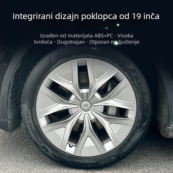 Poklopac kotača Tesla Model Y (2019-2024), zvjezdani dizajn, potpuno pokriće, otporan na ogrebotine, ABS+PC