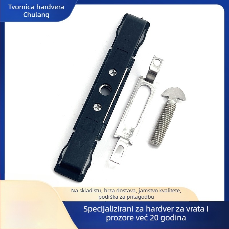 Aluminijski dodatak za jednopunktno zaključavanje za klizna vrata i prozore – europski standard utora, stezna, moderan minimalistički stil