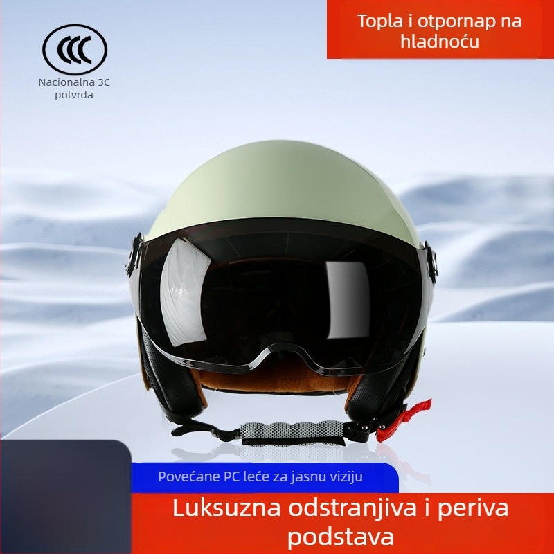 ABS kaciga 3/4, unisex, 3C certifikat, za sve sezone