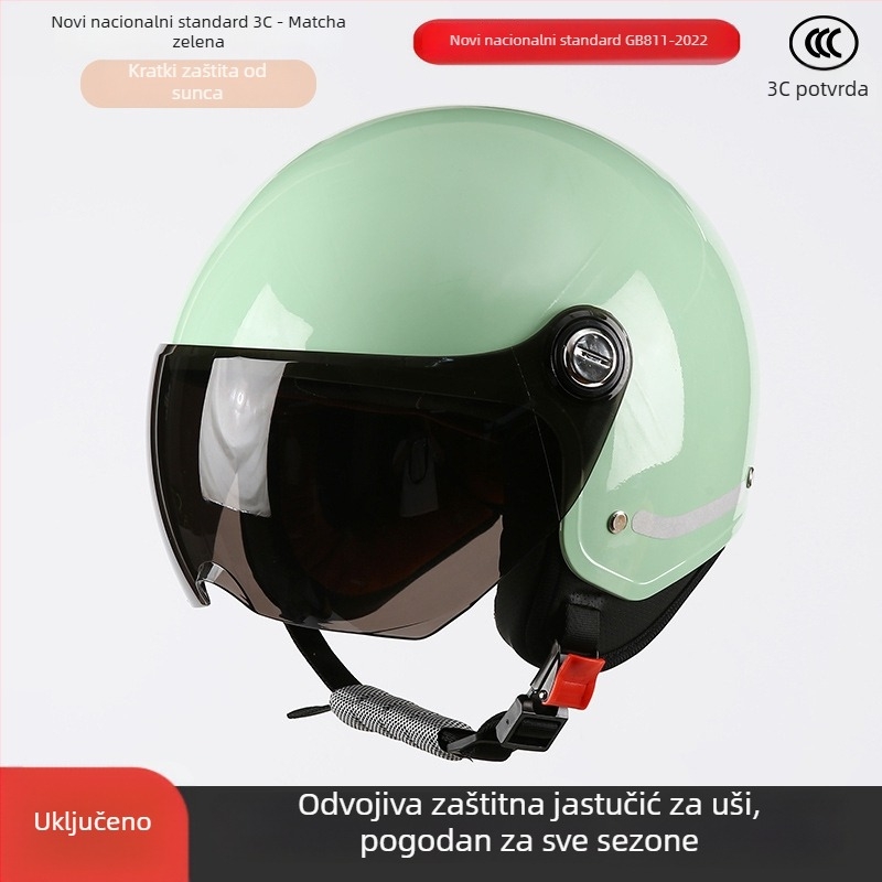 ABS kaciga 3/4, unisex, 3C certifikat, za sve sezone