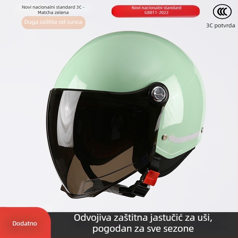 ABS kaciga 3/4, unisex, 3C certifikat, za sve sezone