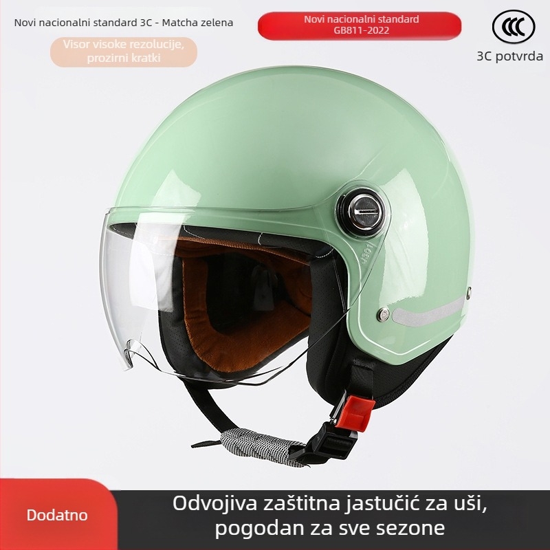 ABS kaciga 3/4, unisex, 3C certifikat, za sve sezone