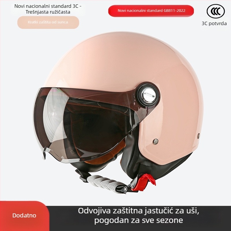 ABS kaciga 3/4, unisex, 3C certifikat, za sve sezone