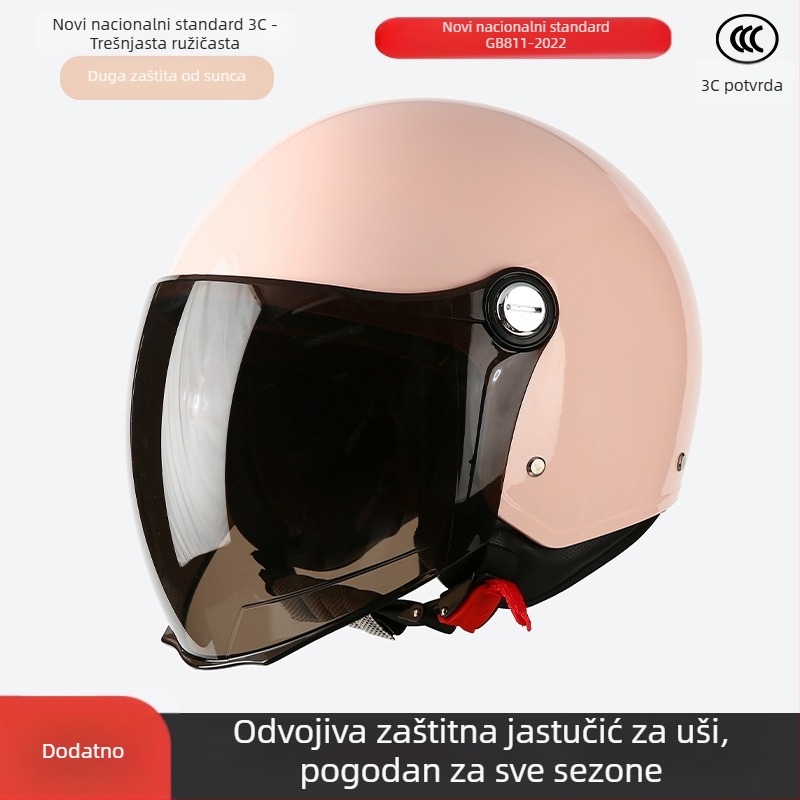 ABS kaciga 3/4, unisex, 3C certifikat, za sve sezone