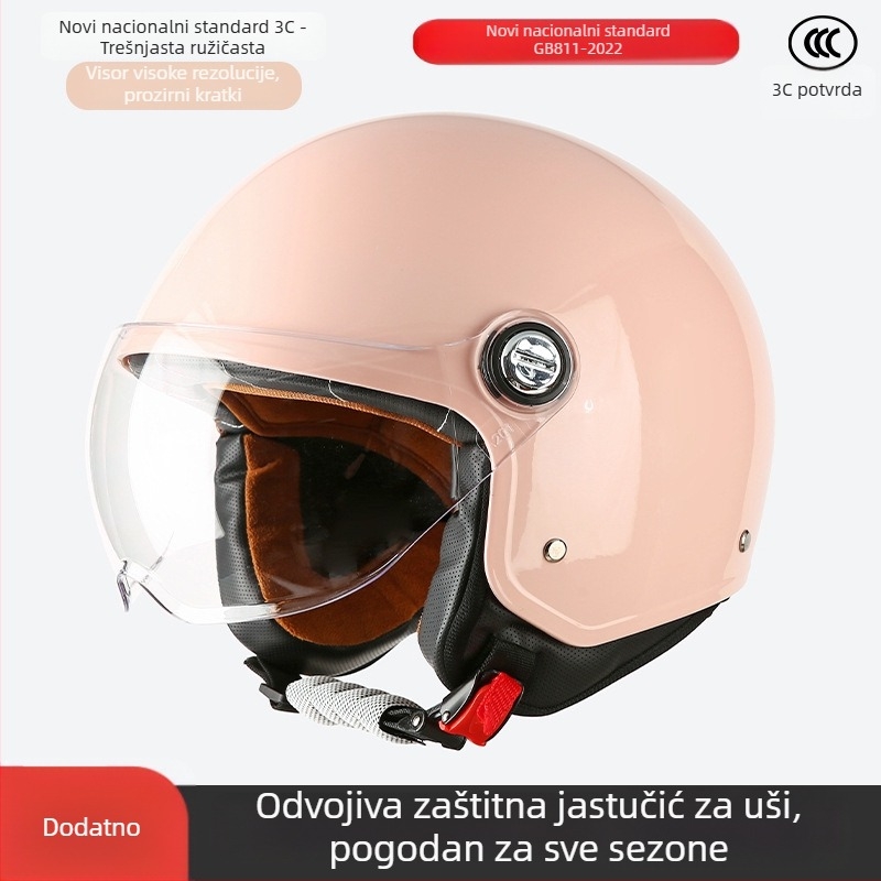 ABS kaciga 3/4, unisex, 3C certifikat, za sve sezone