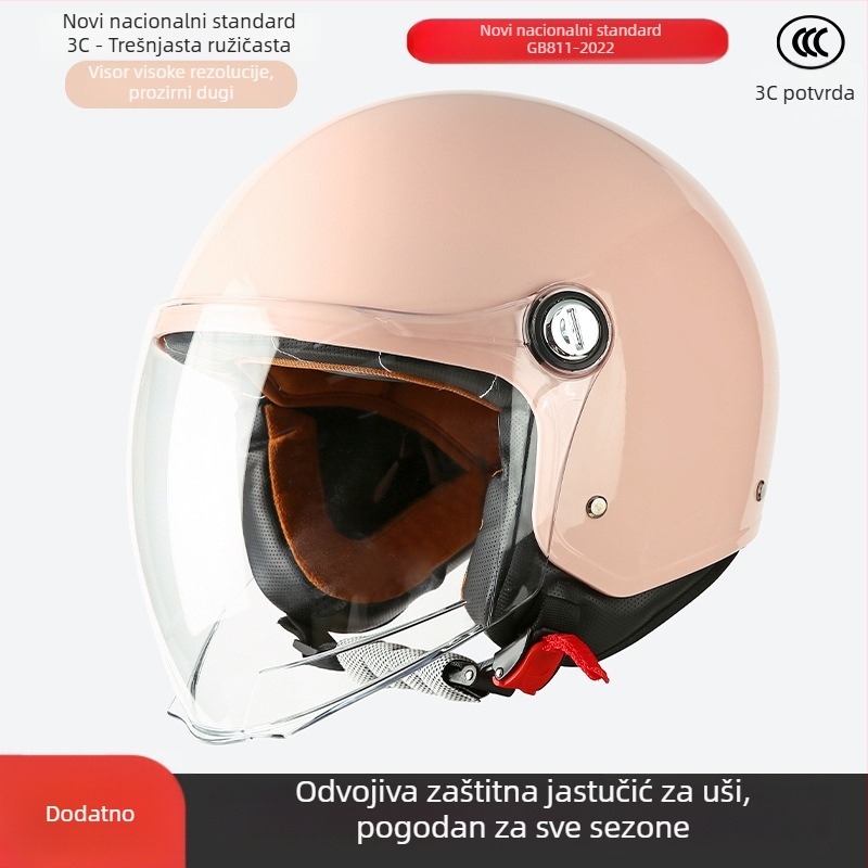 ABS kaciga 3/4, unisex, 3C certifikat, za sve sezone