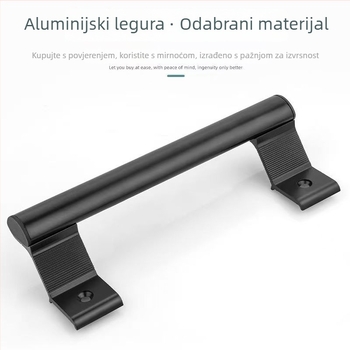 Drška za balkonske klizne vrata od aluminijske legure, za staklena vrata – moderan minimalistički stil, premaz sprejom