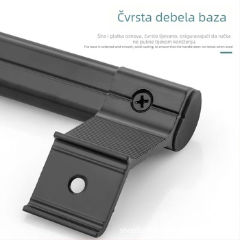 Drška za balkonske klizne vrata od aluminijske legure, za staklena vrata – moderan minimalistički stil, premaz sprejom