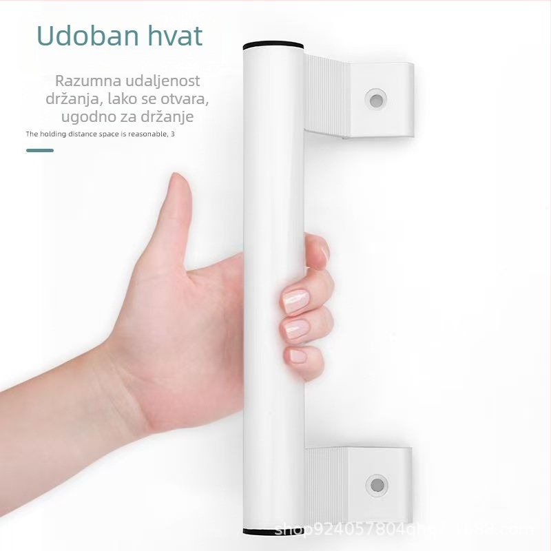 Drška za balkonske klizne vrata od aluminijske legure, za staklena vrata – moderan minimalistički stil, premaz sprejom