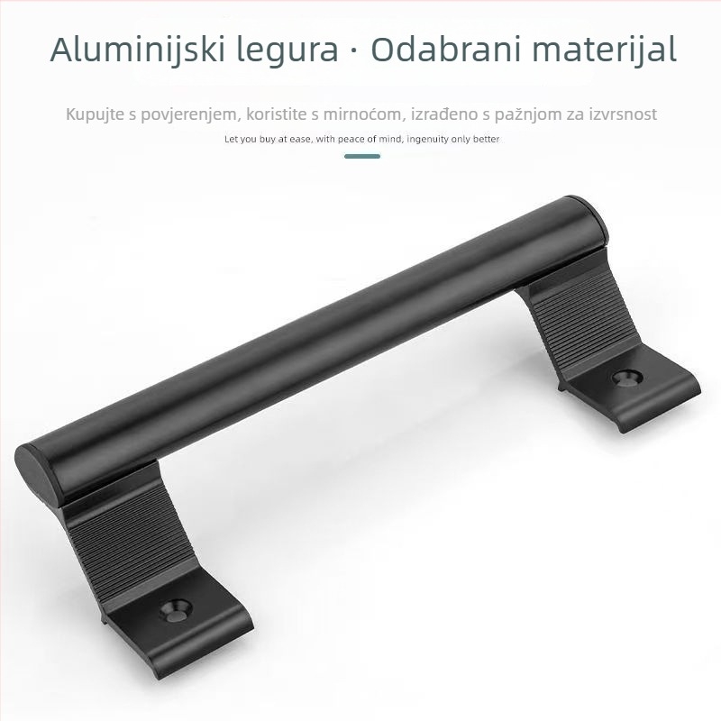 Drška za balkonske klizne vrata od aluminijske legure, za staklena vrata – moderan minimalistički stil, premaz sprejom