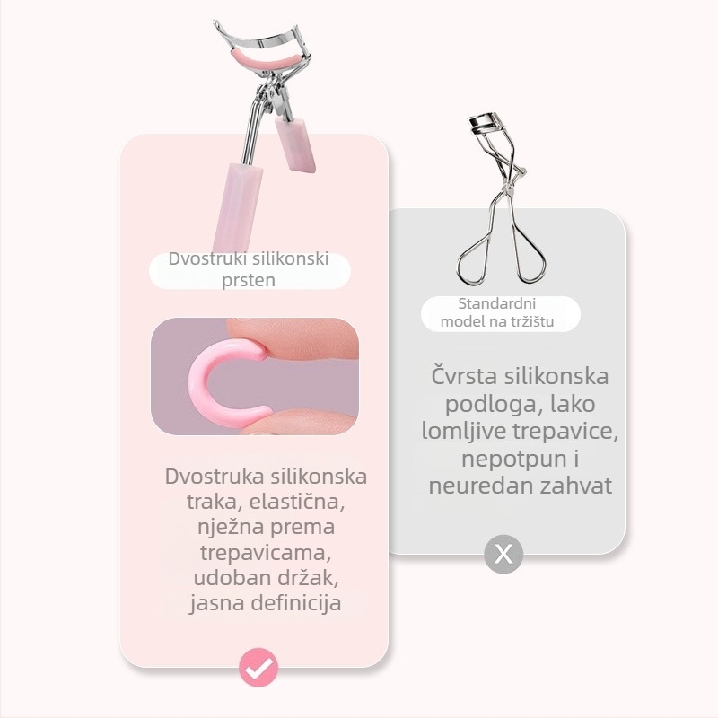 Set za trepavice i češalj za obrve s logom – prijenosni, ručni, neelektrični, OEMs