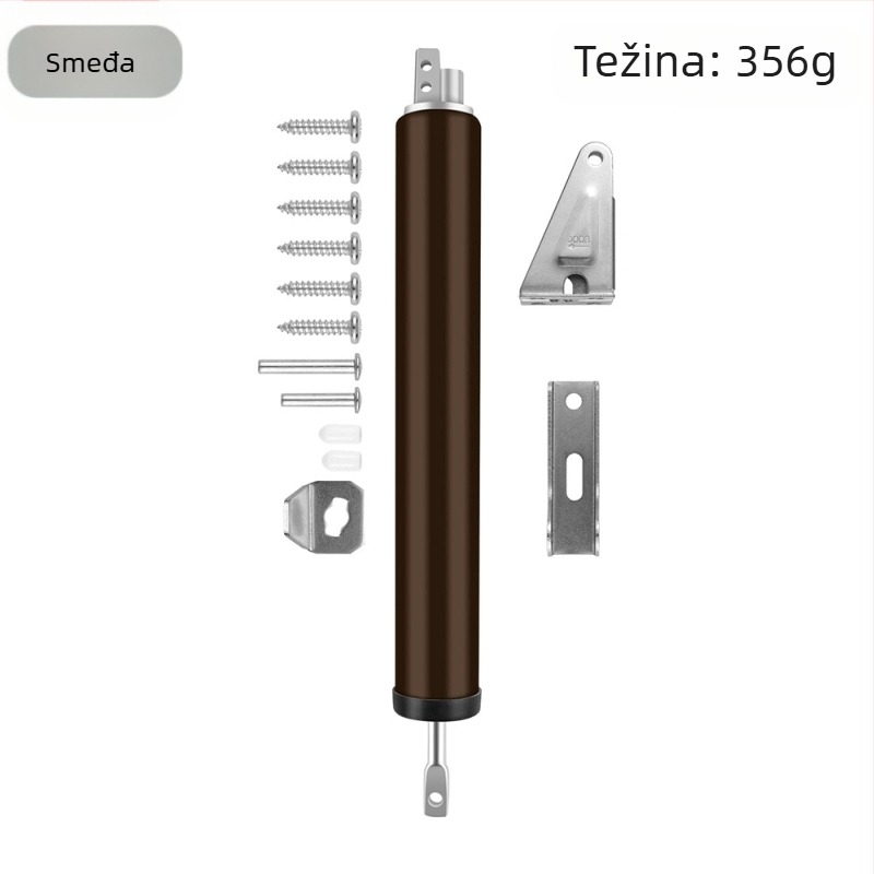 Pneumatski zatvarač vrata; letečki aluminijski spoj; Shenghong; moderan jednostavan stil; pogodan za drvena vrata, vrata za sobe, aluminijska vrata i protupožarna vrata (letečki aluminijski spoj; Shenghong; moderan stil; za drvena vrata, unutarnja vrata, a