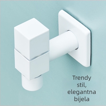 Zidna ugrađena slavina XL8003, bakar, spiralno otvaranje, keramički kartridž ventil, moderni jednostavni stil