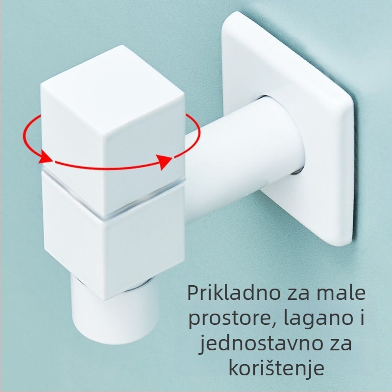 Zidna ugrađena slavina XL8003, bakar, spiralno otvaranje, keramički kartridž ventil, moderni jednostavni stil