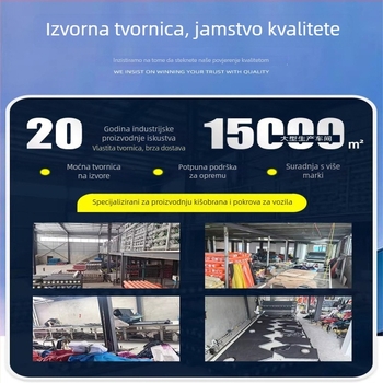 Pokrov za vjetrobran električnog vozila, zimska debela, vodootporna od Oxford tkanine, unisex, za motocikle/električna vozila/baterijsko vozilo