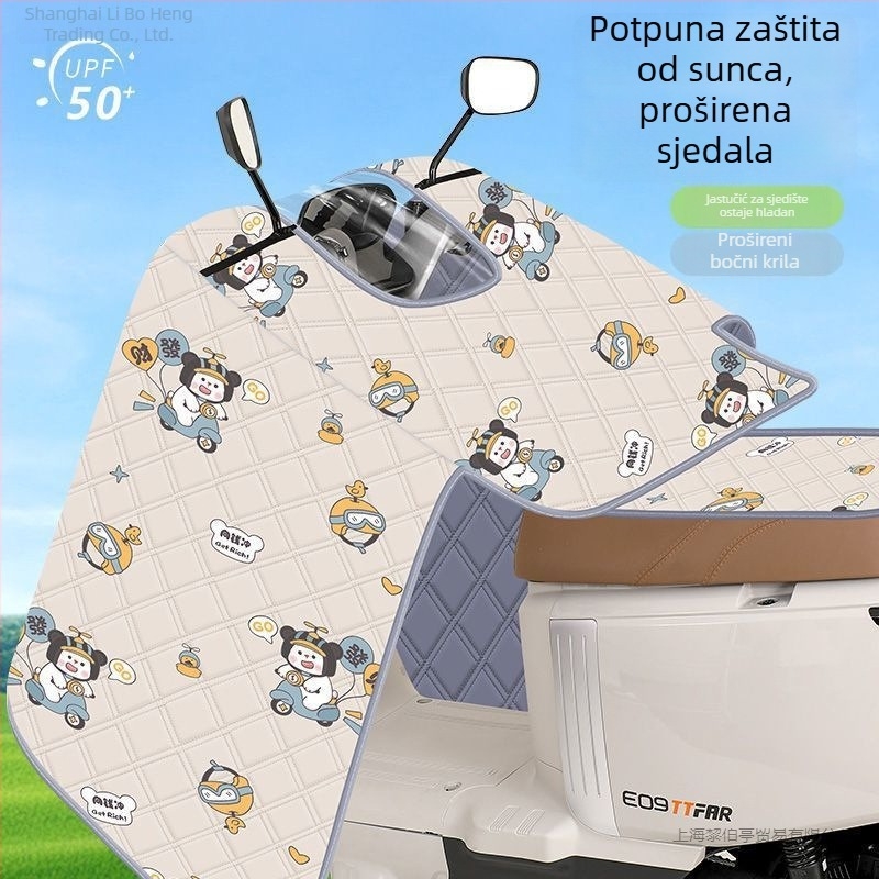 Navlaka za vjetrobran električnog skutera – potpuno pokrivanje, tanak dizajn, zaštita od sunca i vjetra, plastični materijal