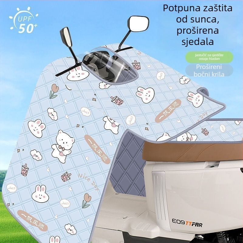Navlaka za vjetrobran električnog skutera – potpuno pokrivanje, tanak dizajn, zaštita od sunca i vjetra, plastični materijal