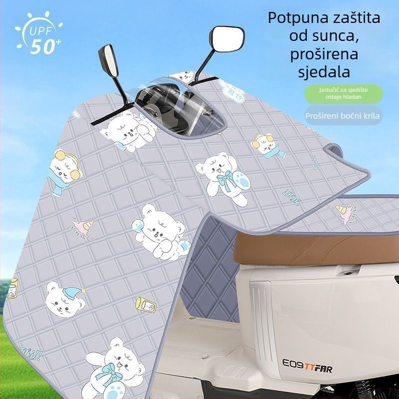 Navlaka za vjetrobran električnog skutera – potpuno pokrivanje, tanak dizajn, zaštita od sunca i vjetra, plastični materijal
