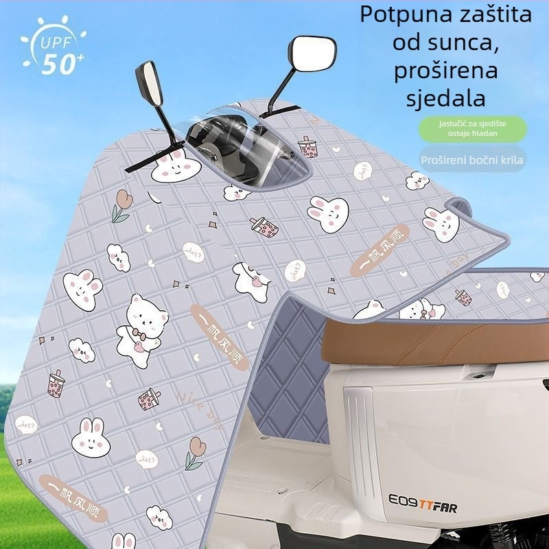 Navlaka za vjetrobran električnog skutera – potpuno pokrivanje, tanak dizajn, zaštita od sunca i vjetra, plastični materijal